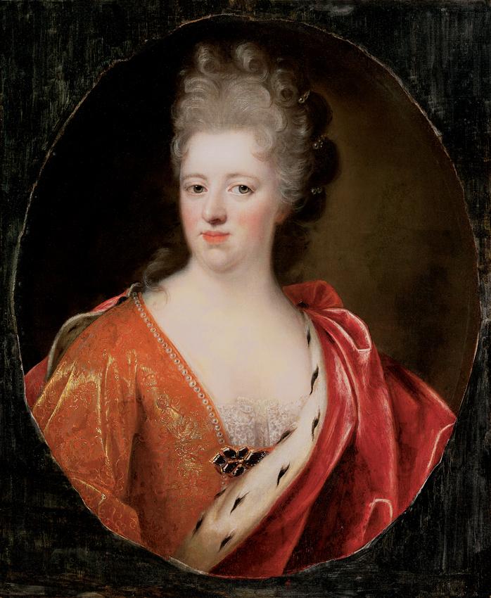 Portrait Of The Wife Of Ferenc Rakoczi Ii Charlotte Amalie Princess Of Hessen Rheinfels Kogart